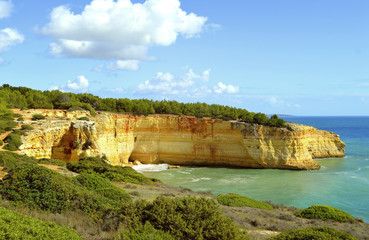 Benagil Beach on the Algarve coast