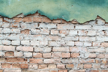 Old concrete and brick wall texture background.