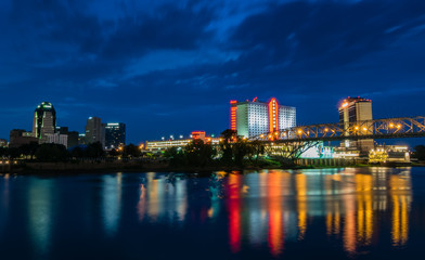 Fototapeta na wymiar Shreveport Louisiana Skyline