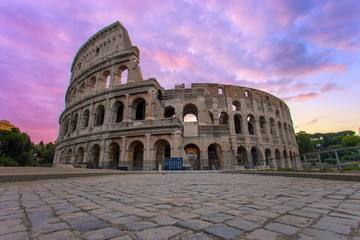 Naklejka na ściany i meble The iconic Colosseum in Rome, Italy