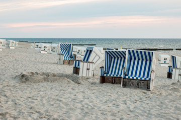 Strandk&ouml;rbe an der Nordsee