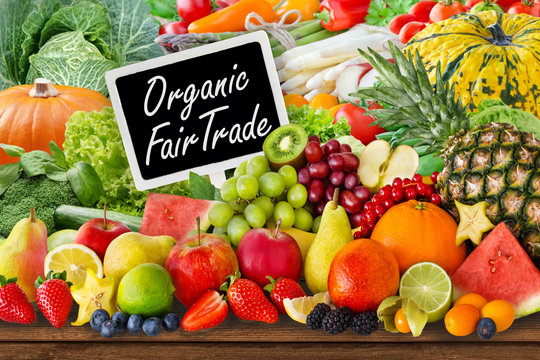 Fruits and vegetables -  Organic and Fair Trade - Powered by Adobe