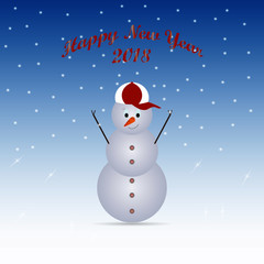 greeting card for Christmas and New Year