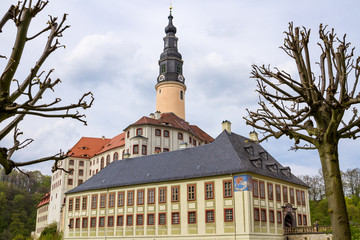 Obraz premium Schloss Weesenstein im Müglitztal