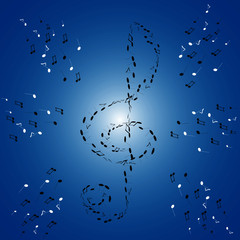 treble clef background