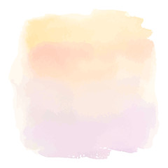 Obraz premium Caramel beige watercolor gradient banner
