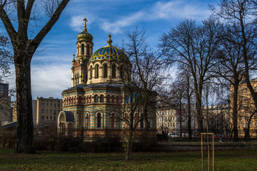 Cerkiew w mieście Łodzi, Polska © Senatorek
