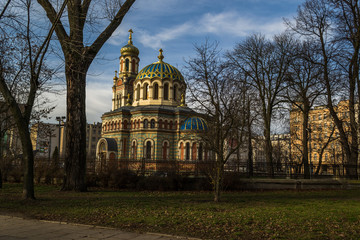 Cerkiew w mieście Łodzi, Polska © Senatorek