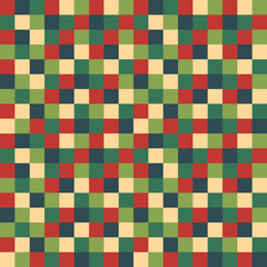 Seamless Christmas check wrapping paper pattern