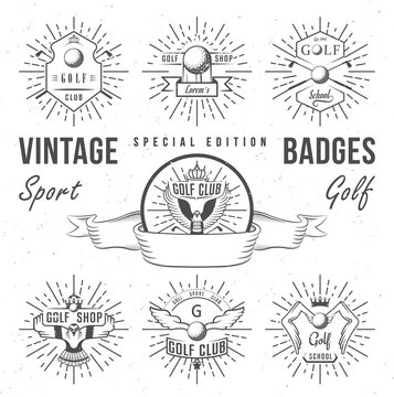Set of Golf Logo, Labels and Emblems