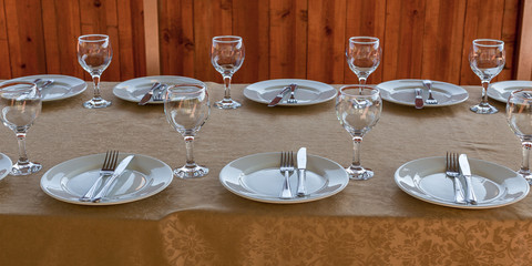 Table served for banquet