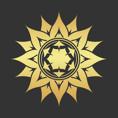 Abstract golden star.