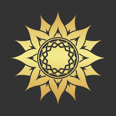Abstract golden star.
