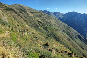 Fototapeta na wymiar Huaquis village in Nor Yauyos Cochas, Peru