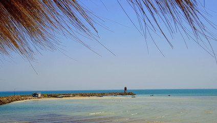 Fototapeta na wymiar Aghir, Hafen Djerba