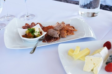 Charcuterie and cheese trays