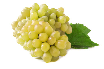 the rump of ripe white grapes