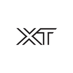 initial letter logo line unique modern XA to XZ