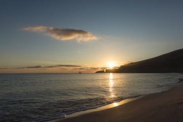 Sonnenaufgang auf Mallorca in Cala Mesquida