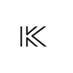 initial letter logo line unique modern