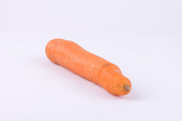 Karotte auf weißem Hintergrund