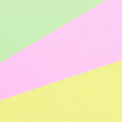 Color papers geometry flat composition background with pastel tones