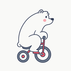 Bear on bicycle