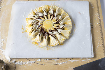 タルトソレイユをつくる工程