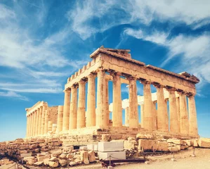 Foto op Plexiglas anti-reflex Parthenon temple, the Acropolis in Athens, Greece © tilialucida