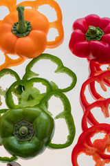 Verduras crudas rebanadas