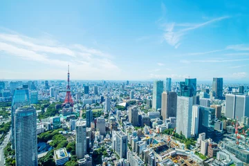 Fototapete Rund Tokio-Landschaft © naka
