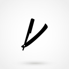 razor icon. vector illustration