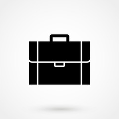 briefcase black and white icon