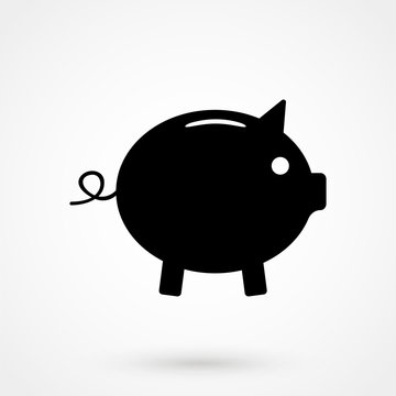 Pig icon. Pig vector illustration