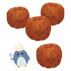 焼きりんごとペンギン