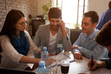 Young people on briefing