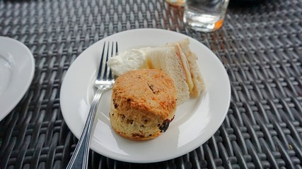Afternoon Break has simple food.