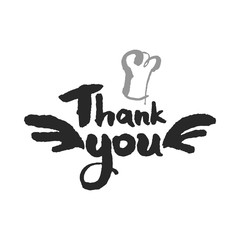Thank You Chef Lettering