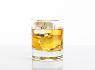 Glass of iced drink