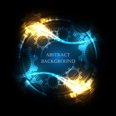 Abstract technology background Hi-tech communication concept futuristic innovation background vector illustration