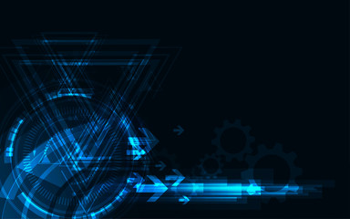 Abstract technology background Hi-tech communication concept futuristic innovation background vector illustration