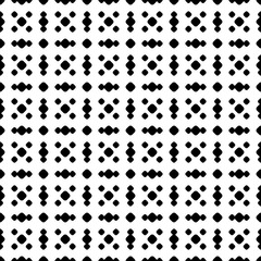 Polka dot seamless pattern, black & white vector subtle dotted texture