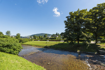 River Oos on its way through Lichtentaler Allee in Baden-Baden