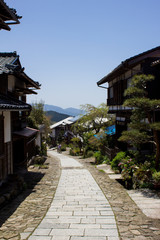Naklejka premium 馬籠宿／岐阜県中津川市