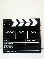 empty clapperboard