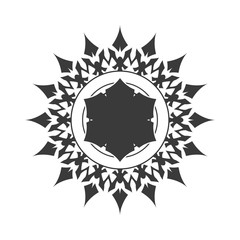 Obraz premium Abstract black star. Decorative element.