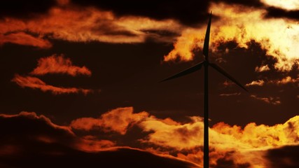 Wind Turbine at sunrise