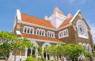 Historical buildings & architecture inside the Galle Dutch fort.  Galle Dutch fort is a historical, archaeological and architectural heritage monument which is more than 423 years