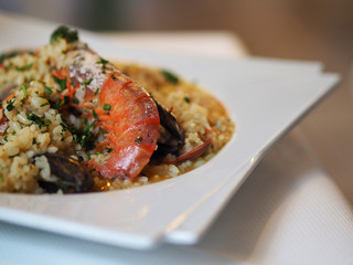 Seafood risotto. Typical italian food.