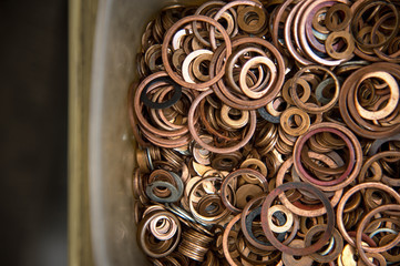 Copper sealing washers of high pressure